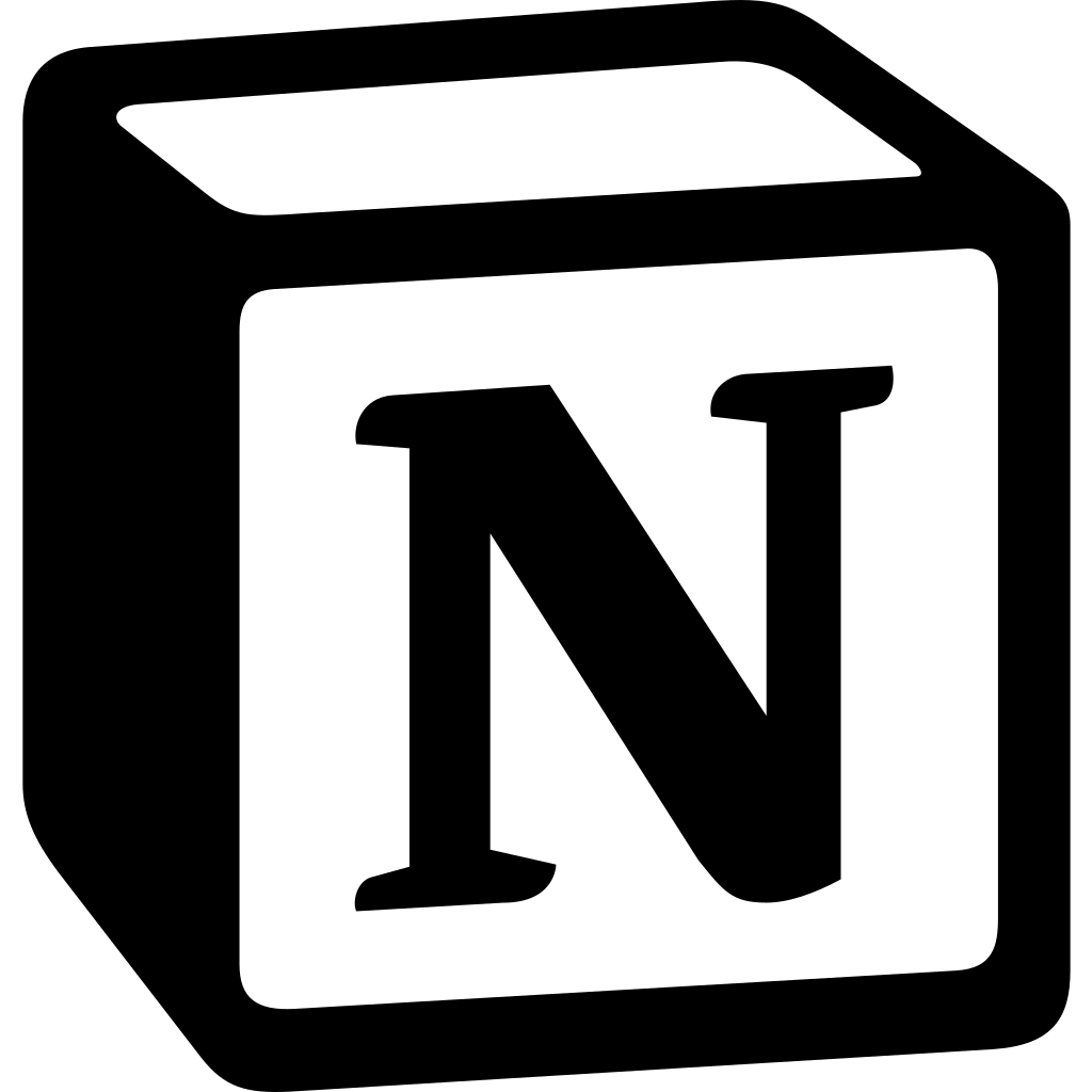 Notion logo - marketing strategy, client management system
