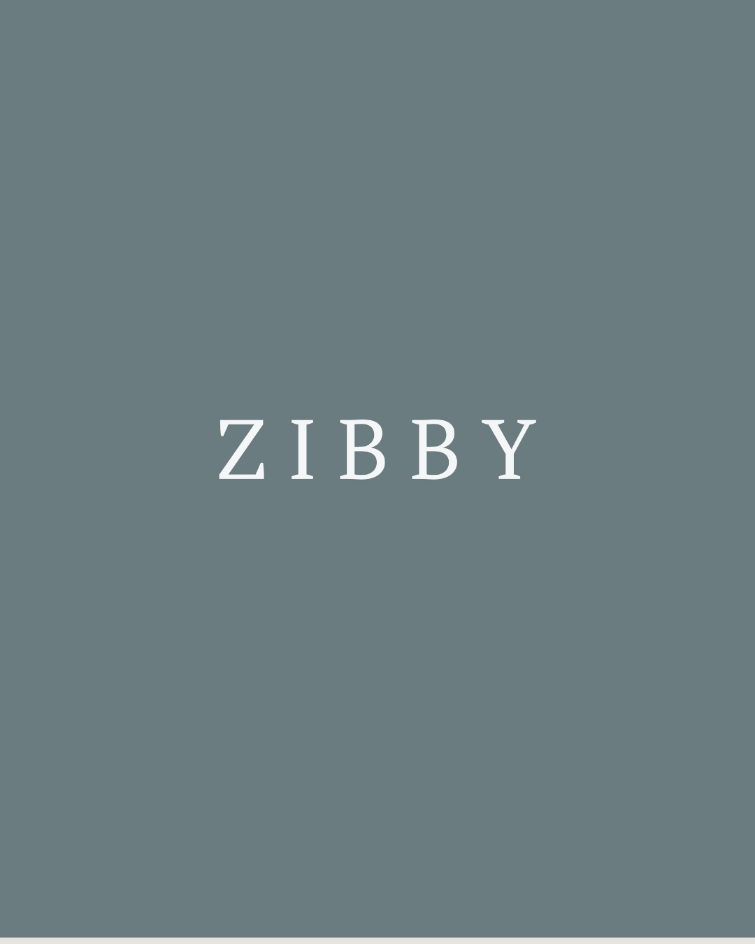 Zibby logo with blue background
