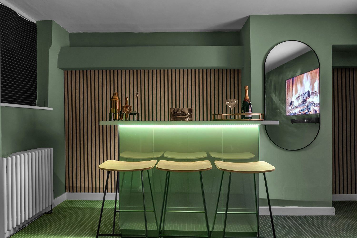 RS Retreats Cocktail bar in their holiday house